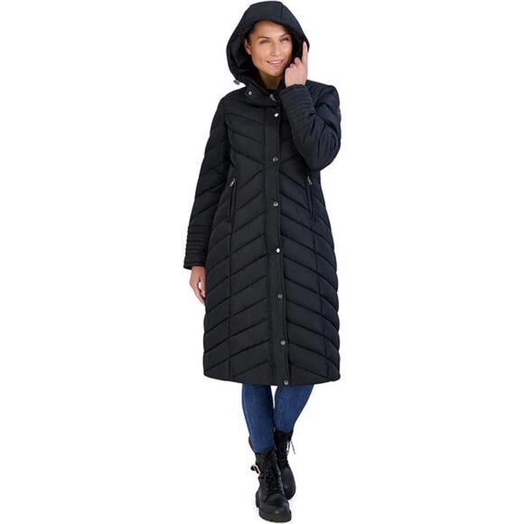 Women's Long Maxi Puffer Snow Coat Winter Jacket - Picture 1 of 6